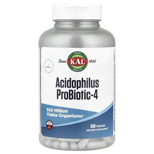 KAL Acidophilus Probiotic-4, 250 VegCaps