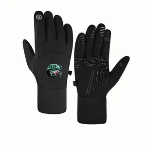 1 pair with Houston Aeros Hockey 90s Plastic Strap Back Logo Text Design n winter gloves sports gloves Touch Screen cold proof Daily Use Adults Comfortable holiday gifts Trendy Soft Modern keep warm