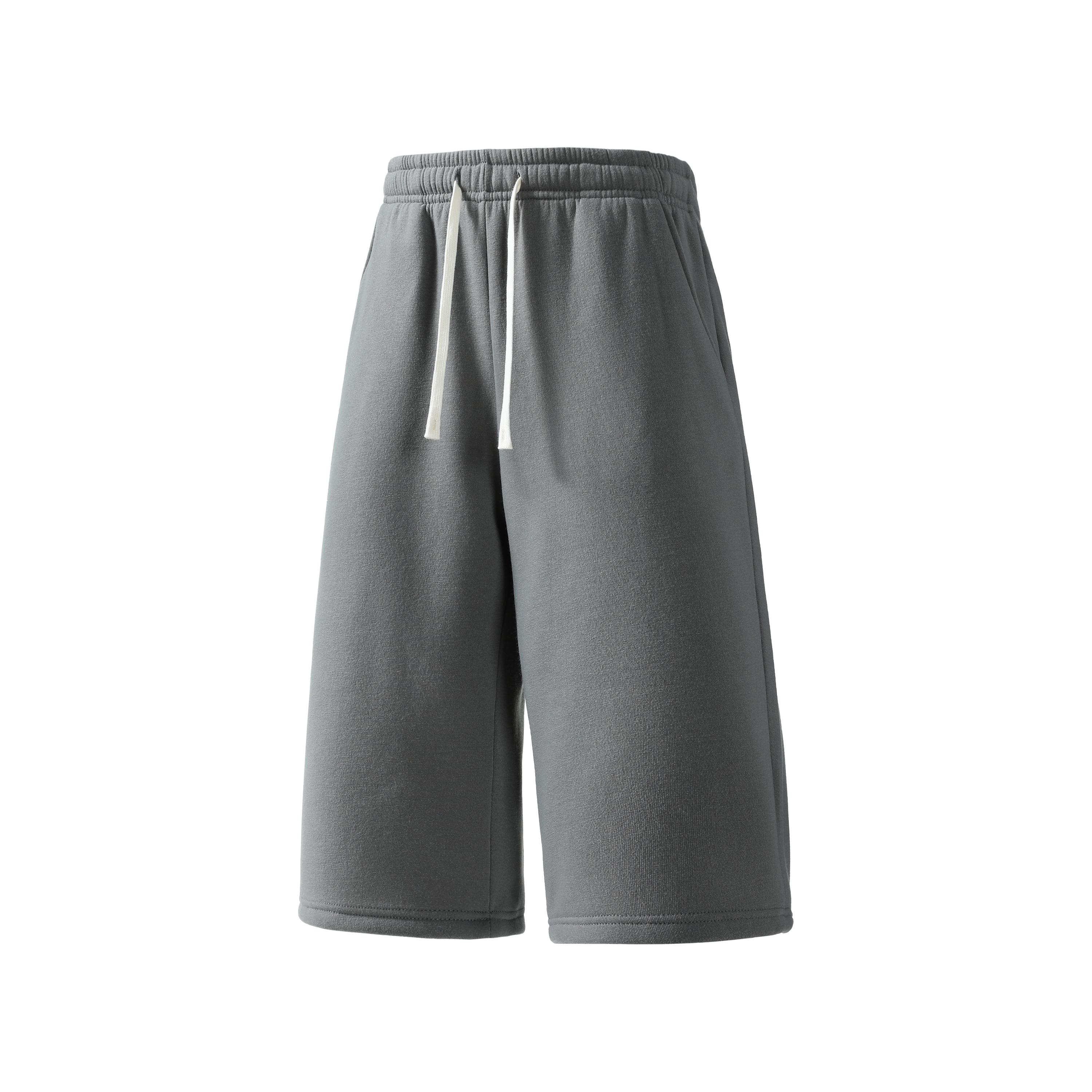 4-Pack Men’s 3/4 Length Sweat Shorts – Stretch, breathable casual JSweat shorts with elastic waistband and drawstring, loose fit bermuda shorts; breathable, stretchy, comfortable athletic workout shorts for everyday wear and gym
