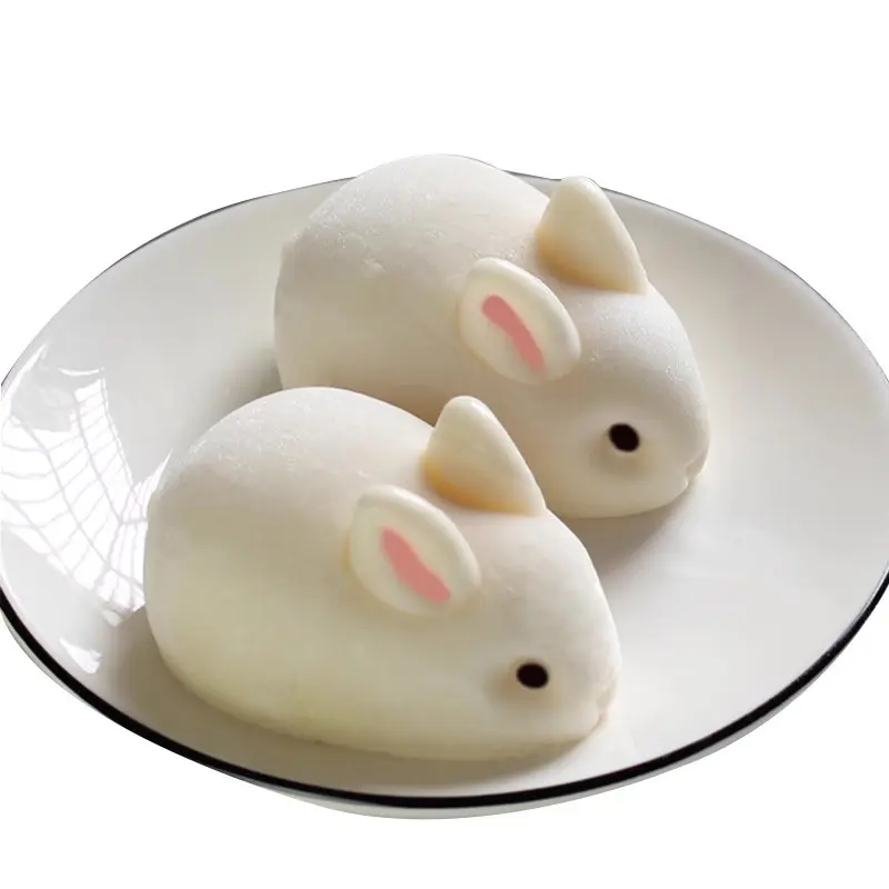 6-Pack/8-Pack Small Rabbits for DIY Baking, Food-Grade Material, Heat Resistant Up to 428°f, Easter Ice Cream Jellies, Handmade Candles, Dolls