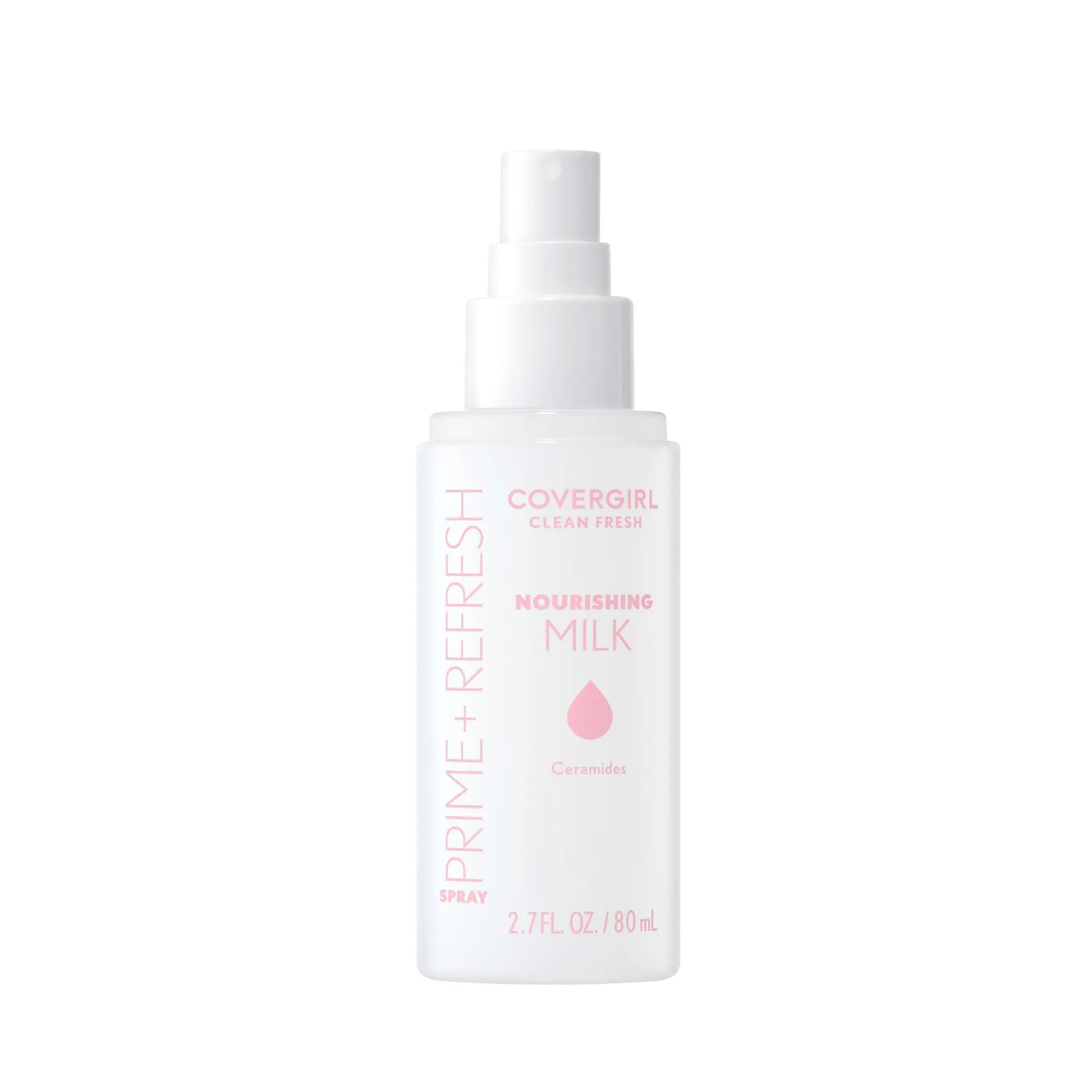 COVERGIRL Clean Fresh Prime + Refresh Spray - Nourishing Milky Primer with Turmeric, Dewy Finish, Moisturizing Skincare Mist, Hyaluronic