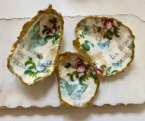 Roses Oyster Shell Ring Dish