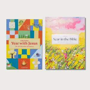 Alabaster A Beautiful Year Gift Set: 365-Day Bible Devotional & 52-Week Bible Study with Daily Reflection for Spiritual Growth and Prayer