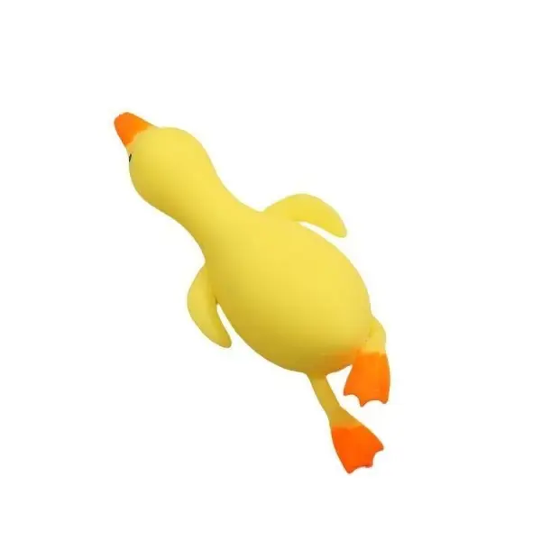 15cm Elastic TPR Yellow Duck Squeeze Fidget Toy Funny Stretch Prank Toy Stress Relief Decompression Toy Desk Ornament Kids Party Fillers Gift
