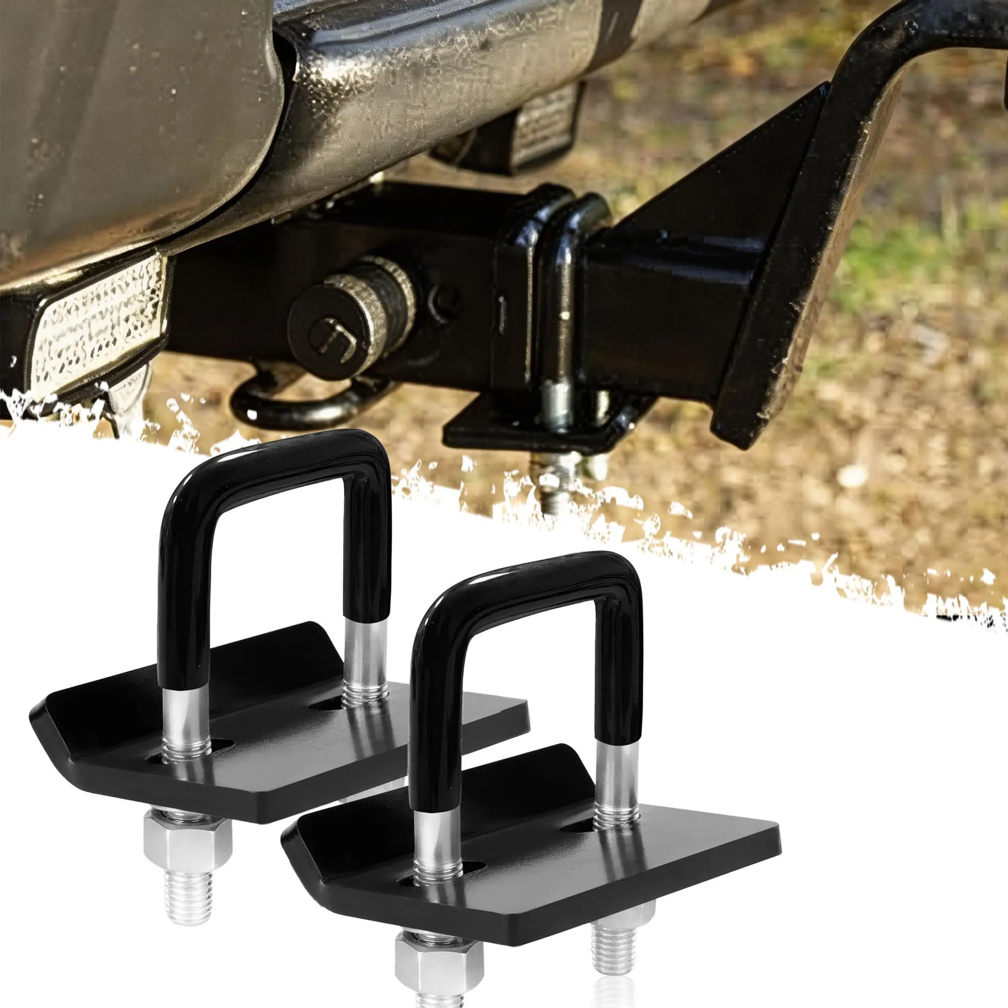 DIBMS Hitch Tightener Anti Rattle Stabilizer for 1.25" to 2" Trailer Hitches Reduce Movement On Hitch Mount Cargo Carrier Bike Rack Boat, RV Trailer Accessories