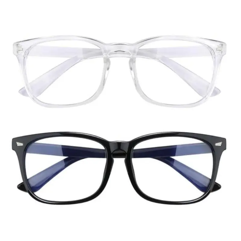 Sports Bluelight Glasses for Gamers, Unisex Black Frame Computer Eyewear with Tinted Anti-Glare Lens for Office Work and Streaming, Gaming Computer Glasses, Uv Protection, Blue Lights Glasses, Tinted Glass tiktokshopbacktoschool