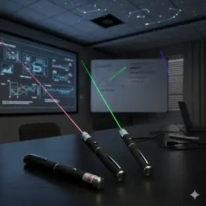 Multi-Color Laser Pointer: 500m Long Range for Presentations, Teaching, Pet Toy. Red, Green, Blue, Purple Options. Remote Control, Portable & Safe Design. Perfect for Training, Speeches, or Cat & Dog Entertainment.