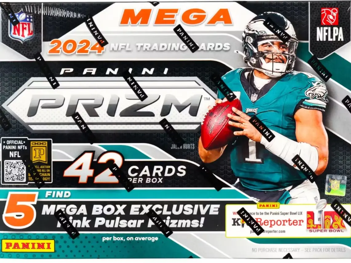 2024 Panini Prizm Football Mega Box (Pink Pulsar Prizms!)
