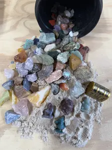 THE MINI POKEMON - QUART SIZED NATURAL CRYSTAL RAW STONE MINING BUCKET