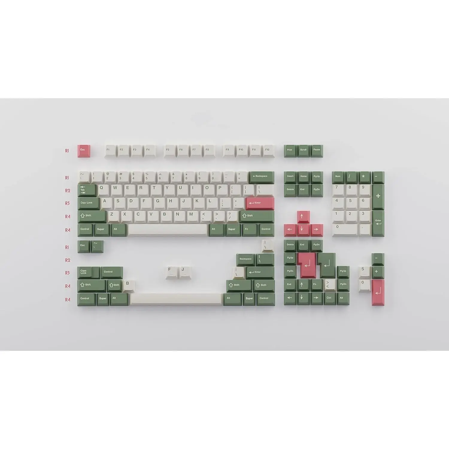 GMK Hanami Dango Keycap Set (Base) GMK Keycaps, TKL, ABS Plastic, Custom Keycaps 60 Percent, Keyboard Keycaps,  Keycaps, Keyboard Caps, Keycaps for Mechanical Keyboards, Cherry Profile