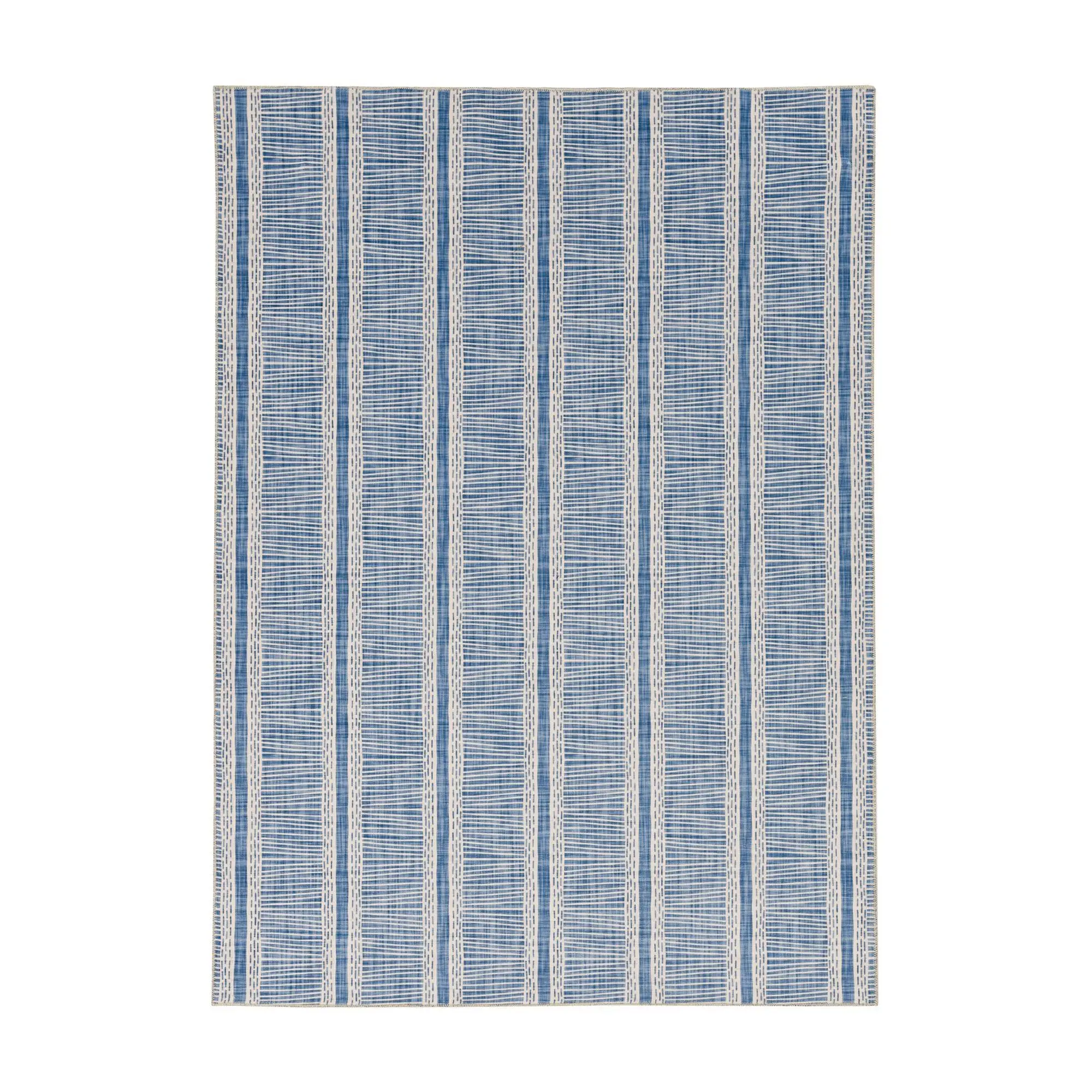 Linon Home Luna 3'x5' Washable Non-Slip StripedDecorative Rug