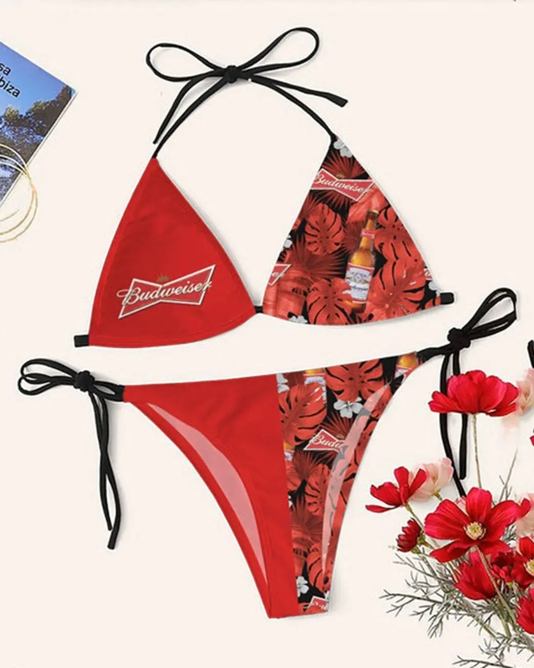 Budweiser Casual Printed Bikini