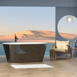 Clovis Goods Freestanding Acrylic Bathtub 54" - Black