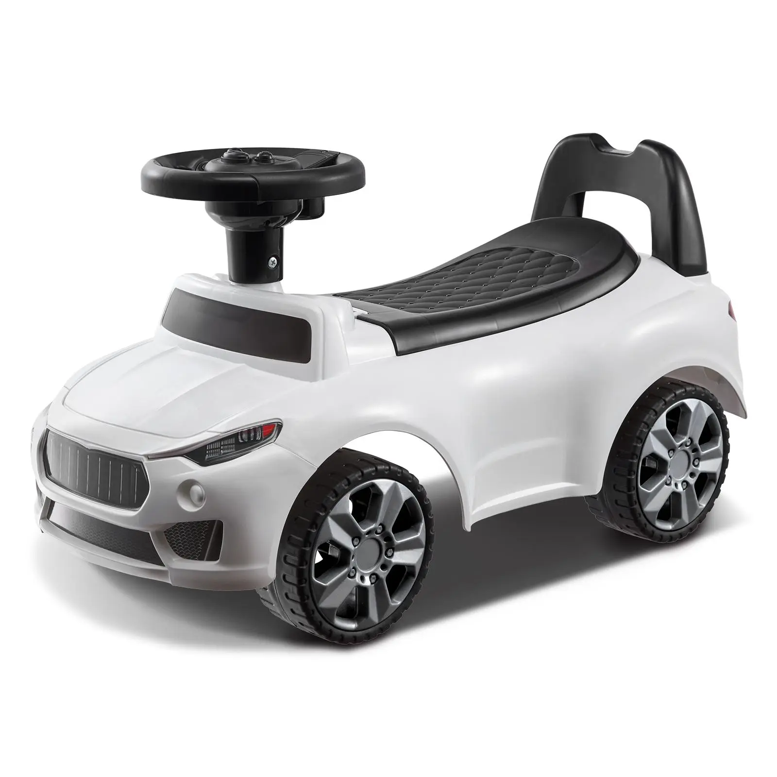 【SummerFinds】VEVOR Ride On Push Car for Toddlers, Ages 1-3, Ride Racer, Sit to Stand Toddler Ride On Toy, Classic Kids Ride On Car with Music Steering Wheel & Under Seat Storage, Ride On Toy for Boys Girls, White