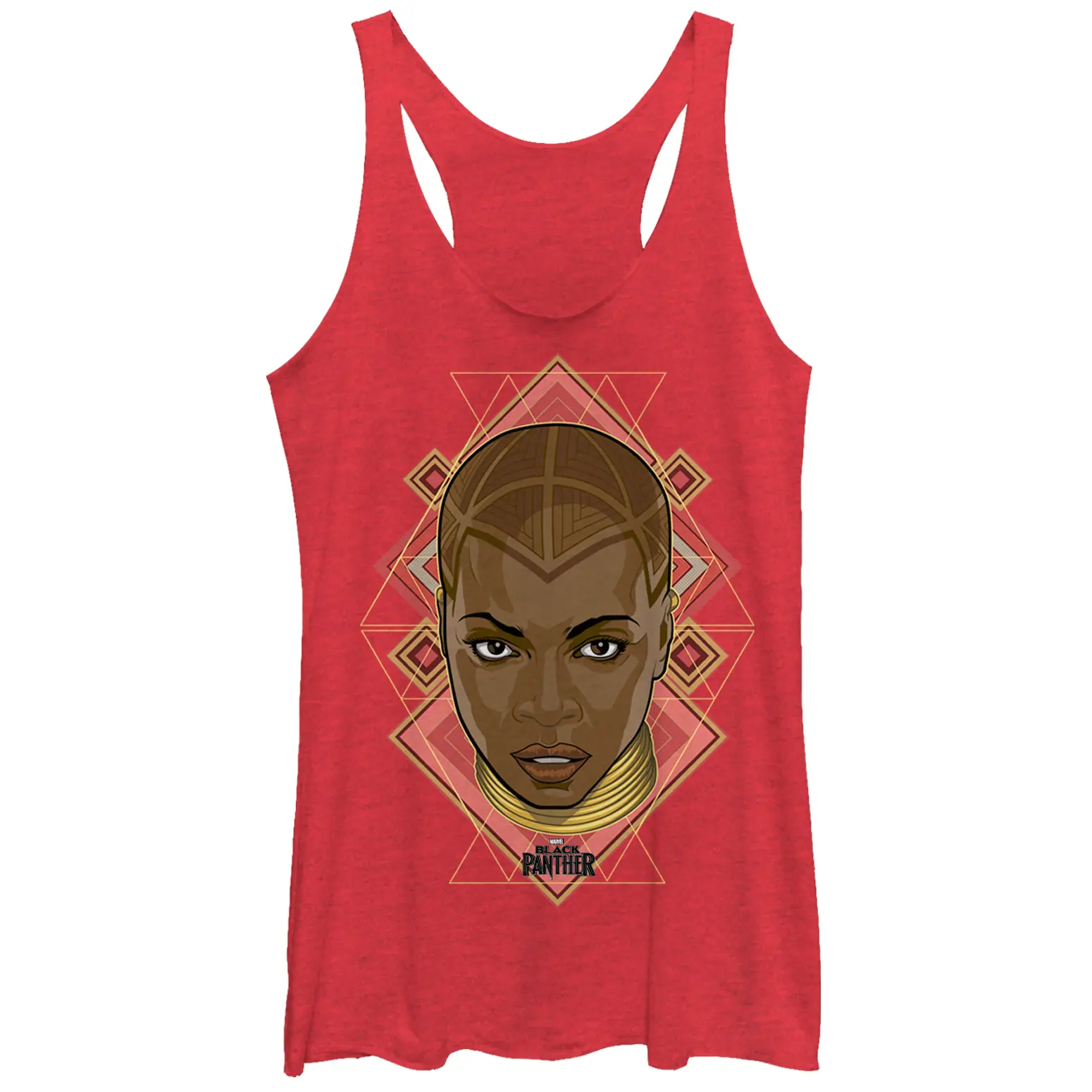 Women's Marvel Black Panther 2018 Okoye Portrait Racerback Tank Top