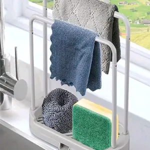 1pc Kitchen Sink Tray Organizer, Suitable For Sponges, Dish Cloths, Rags, Brushes, Scrubbers Storage And Arrangement, Kitchen Storage & Organization , Racks & Holders