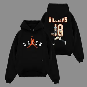 [X-26] Caleb Williams 'Iceman' Graphic Premium Cotton Hoodie Sweatshirt T-Shirt For Da Bears, Bears Down Football Fans Apparel, Football Streetwear Tee, Gift For Football Fan Graphic Tee