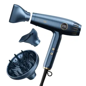 InfinitiPRO by Conair DigitilAIRE Folding Handle Hair Dryer - Blue - 1875 Watts