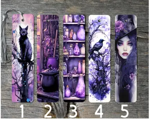 Purpler Witchy Themed Metal Bookmarks 2