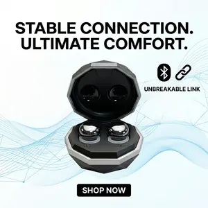 FLUFFDRIP Sleep Buds 01 Bluetooth Wireless Earbuds - Diamond Cut Design, Mini In-Ear Headphones, Touch Control Audio Electronics with Charging, Connection Features for Daily Use tiktokshopspringglowup