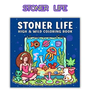 Easter Gift Stoner Life: High and Wild Coloring Book for Adults