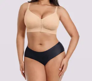 Shapellx Bare Essentials Skin Flow Front-ZipperWireless Bra