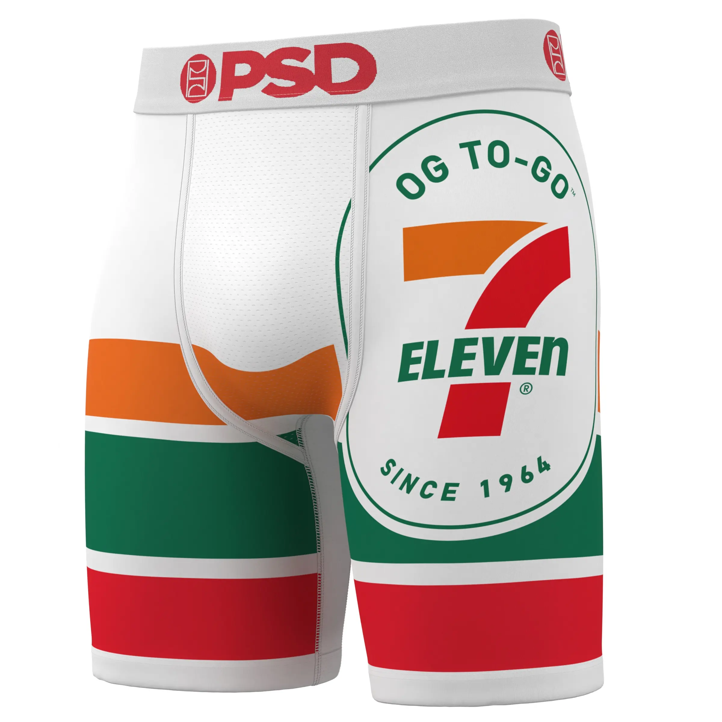 PSD Mens 7-Eleven Boxer Brief - Standard Length 7 Inch Inseam, Soft and Breathable Poly Blend Fabric PSD Mens 7-Eleven Boxer Brief - Standard Length 7 Inch Inseam, Soft and Breathable Poly Blend Fabric