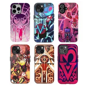 Hazbbbbin H0tel Season 2 Phone Case,Hazbin Hotel Phone Case,for iPhone 16 15 14 13 12 11 and for Samsung S25 24 23 22 21,,Gift For Fan,Shockproof Durable Design,for iPhone 16 pro max iPhone case,hazbin hotel merch,cool phone case,more Ultimate Protection
