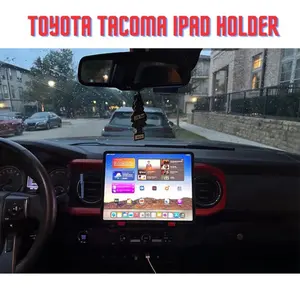 Toyota Tacoma 3rd Gen | iPad Holder| iPad Pro 12.9, 11, iPad Air (SEE NOTES) | Car Camping Tablet Stand | Removable iPad Mount | For Stationary Use Dashboard Accessory