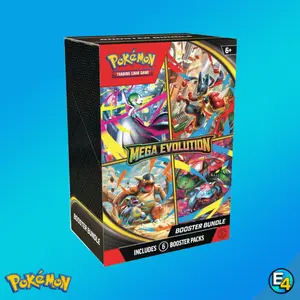 Pokémon Mega Evolution Booster Bundle - Include 6 Mega Evolution Booster Packs Hobby Trading Cards Sealed Trading Card