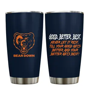 BNB [Football Gift] Good Better Best Tumbler 20oz/30oz, Chicago Football Cup, Chicago Sport Tumbler, Gift for Beeaar Fans, Fan Gifts, Friends and Family, Coworker Gift, Travel Mug, Insulated Water Bottle Drinkware