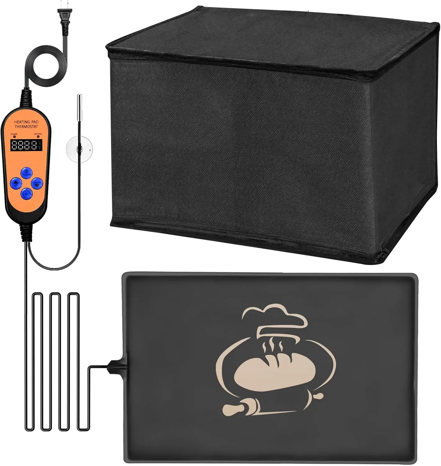 Bread Proofer Mat with Warming Box, Winter Sourdough Dough Proofing Box, for Bread,Sourdough Warmer,Yogurt