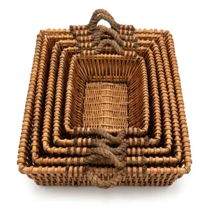 Multi-Functional Willow Baskets Full Collection -5 Pieces Set