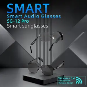 Fashionable smart glasses for men, Bluetooth smart glasses featuring integrated smart eyewear, open-ear speaker and microphone Horizon, Bluetooth sunglasses with full metal frame, wearable Bluetooth spectacles, creative sports style.