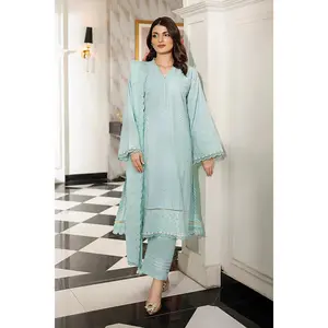 LSM - LG-Rl-0371 Three Piece Embroidered Lawn