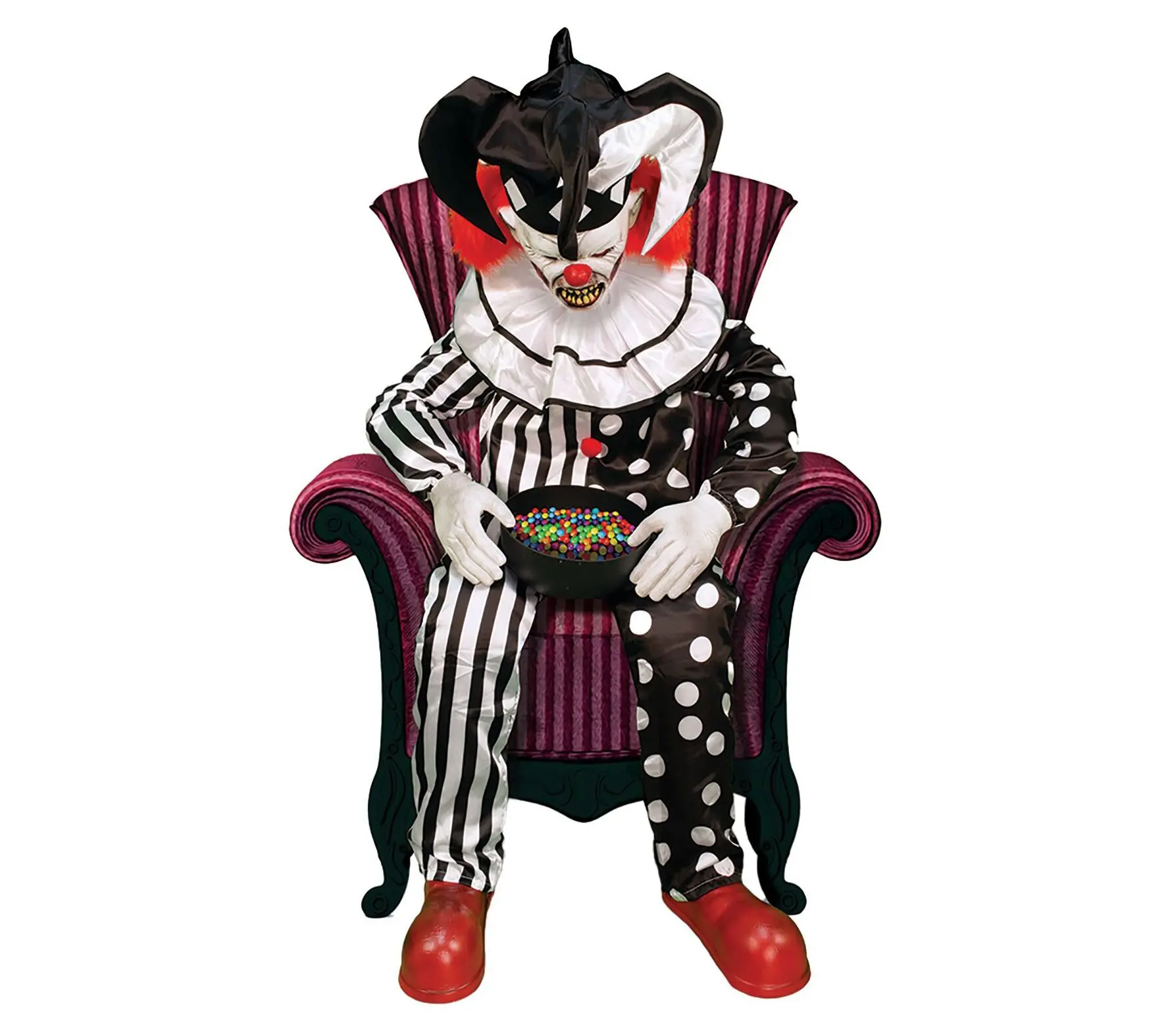Haunted Hill Farm Sitting ScareClown by Tekky