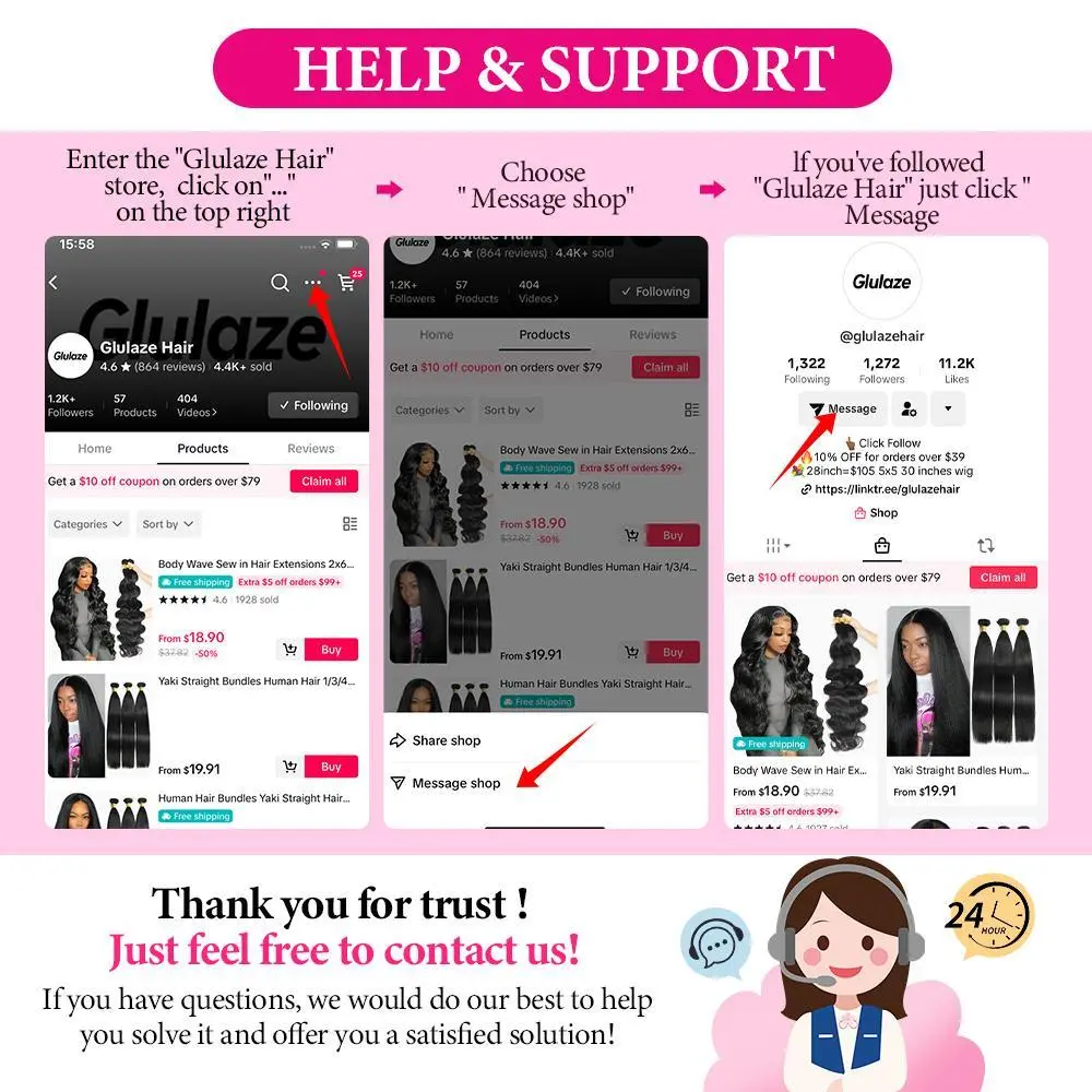 Help & Support-No Hair DON'T ORDER! 