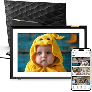 Nixplay 10" HD Touch Screen Display - Digital Photo Matted for Home Decor, Auto-Rotation, AI-Driven Smart-Centering, Gift-Ready Features - App