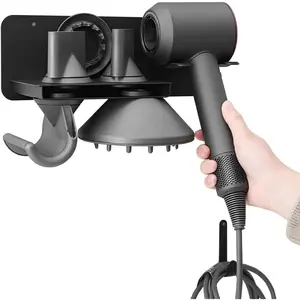 Hair Dryer Wall Holder Compatible with Supersonic,Hair Styler Nozzle Attachments Organizer Bracket for