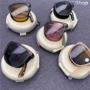5-Piece Set Folding Ultra Light Sunglasses for Men & Women, Trendy Portable Foldable Eyewear, Slim Collapsible Frame, Full UV400 Sun Protection, Lightweight Travel Friendly Design, Outdoor Driving Daily Travel Casual Accessory tiktokshopspringglowup