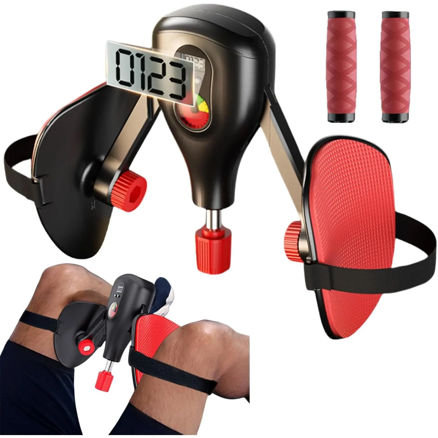 Thigh Exercise Machine 0-77 lbs, Adjustable Handle Pelvic Floor Trainer Designed for pelvic and thigh regions, unisex Kegel exerciser Specifically engineered for women's pelvic floor and inner thigh workouts