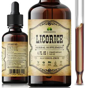Licorice Root Extract 4oz - Glycyrrhiza Glabra Digestion Restore Respiratory Health Fatigue & Immunity Support Vegan