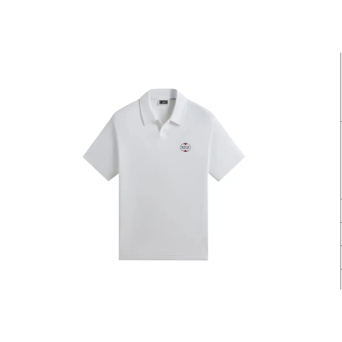 Kith Pique Drew Polo 'White' Size XS