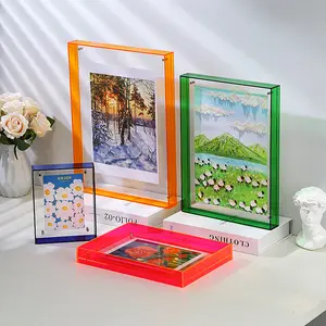 Acrylic photo frame transparent frame painting hall bedroom wall table frame Picture frame