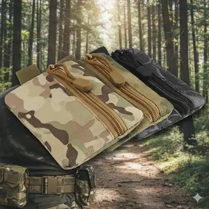 Tactical Edc waist Pack: Durable Camouflage Utility Bag for Outdoor Camping, Hunting, Running Gear, Sports Accessories & Travel Essentials. must-Have Compact Carry-All for Daily Adventures.