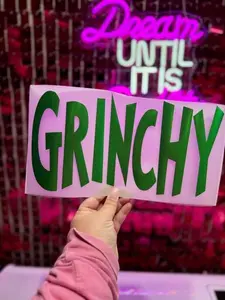Metallic Grinchy Puff HTV **PRE-ORDER**