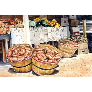 Carolines Treasures  Crawfish With Spices And Corn Fabric Placemat