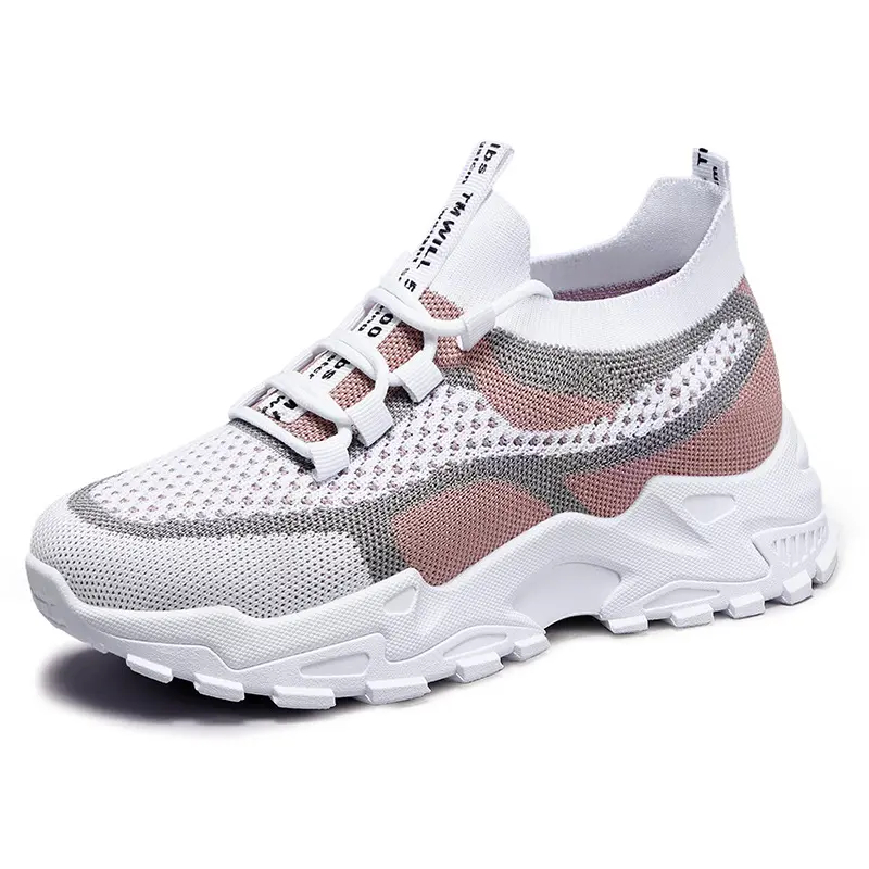 Women's High Top Sock Sneakers Breathable Fly Knit Mesh Upper Chunky Platform Height Increasing Non-Slip Wear-Resistant Sole Lightweight All Day Comfort Fashion Casual Walking Shoes for Daily Wear Street Style Commute Travel Shopping Dating