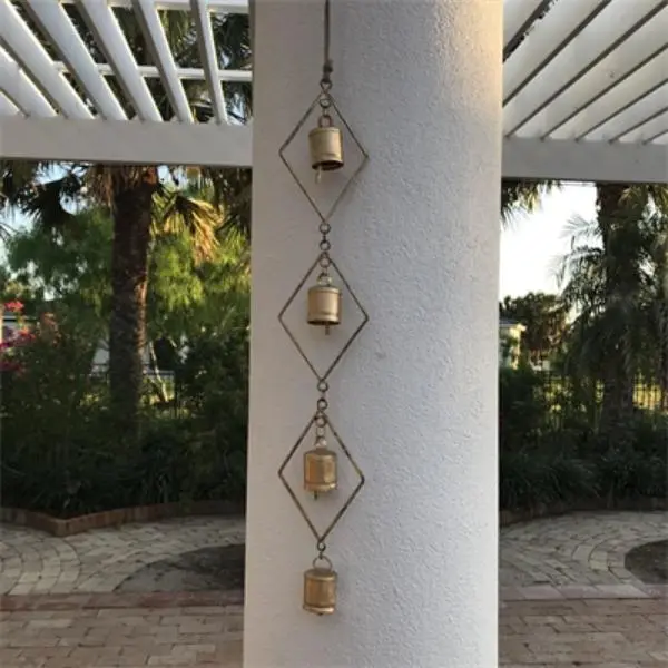 Metrotex Designs 62230 4.25 x 30 in. Rain Drop Bell Wind Chime