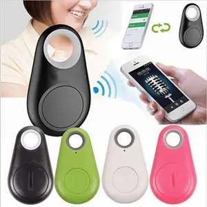 Bluetooth Anti Lost Object Finder Compact MINI GPS Tracker with Camera Shutter 6 Months Standby for iPhone & Android Devices Black White Pink Blue Green